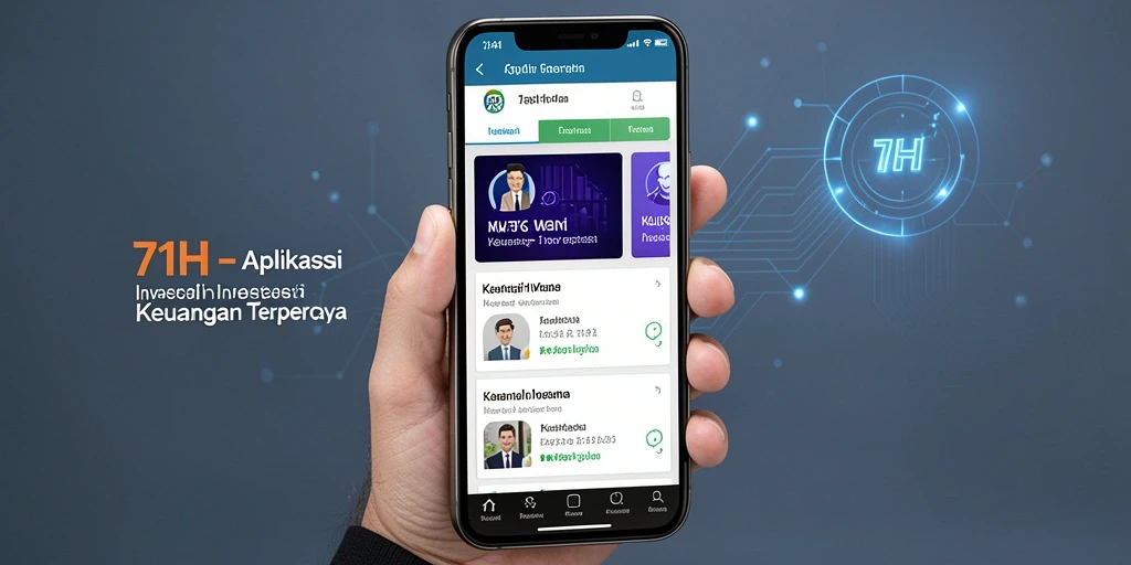 Antarmuka aplikasi 71H yang menarik dan informatif.