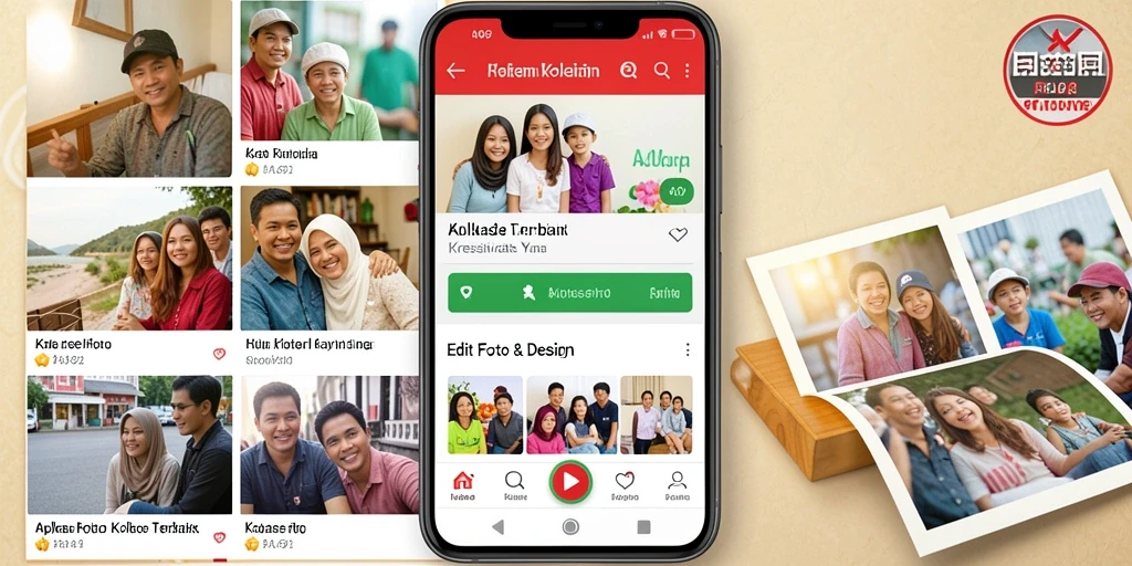 Screenshot utama AA62 menampilkan antarmuka Kolase Foto yang menarik dan mudah digunakan.