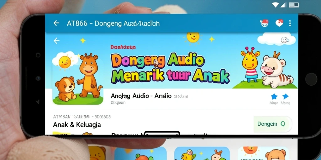 Tampilan antarmuka AT866 yang intuitif dan menyenangkan untuk anak-anak.