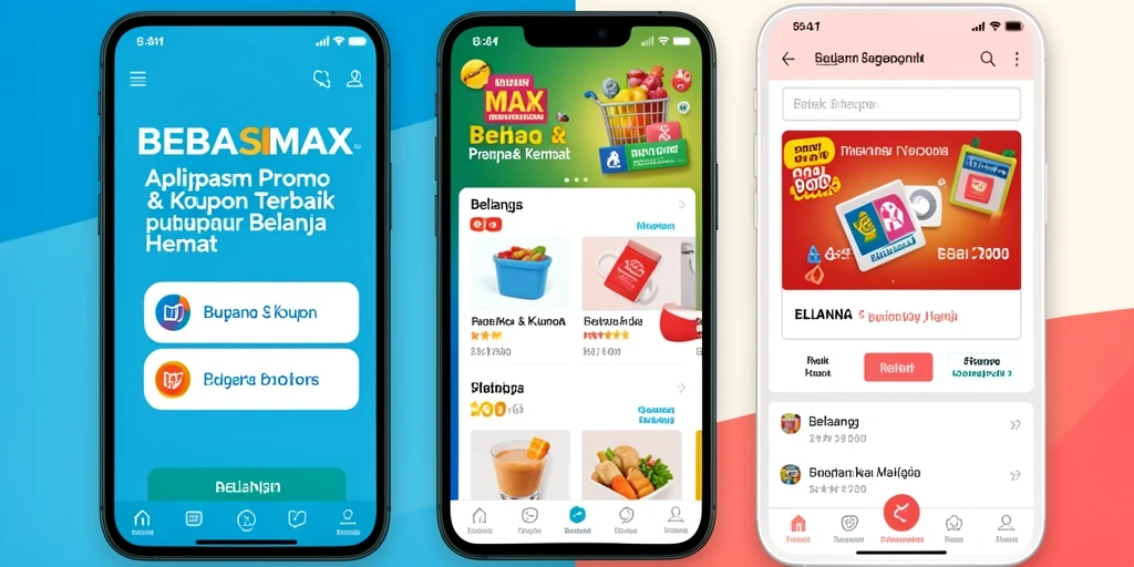 Tampilan antarmuka intuitif dan menarik dari BEBASMAX.