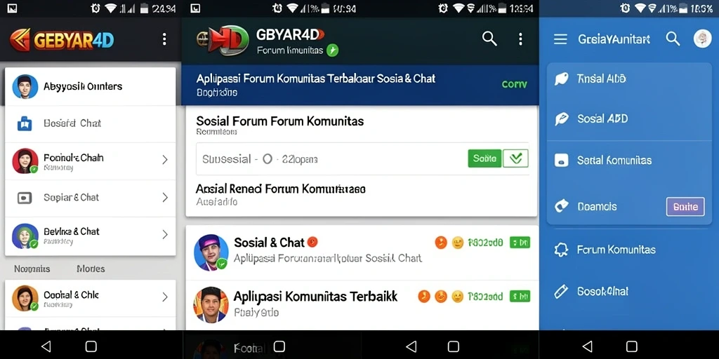 Antarmuka GEBYAR4D yang menarik dan mudah digunakan.