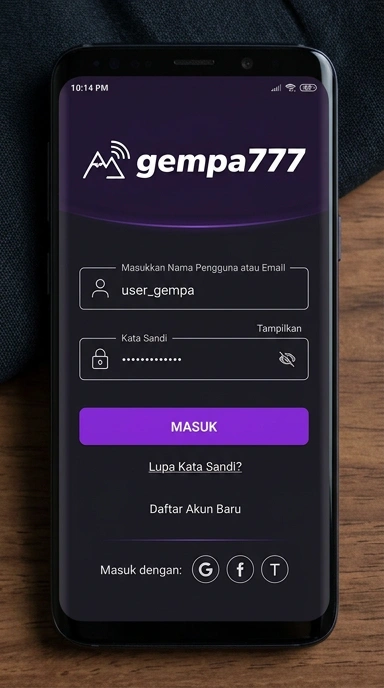 Masuk Akun gempa777 dan Nikmati Fiturnya